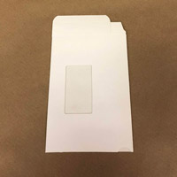 White bottom load VHS sleeve with window White bottom load VHS sleeve with window