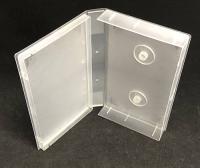 VHS Clear Frosted Plastic Library Case With Hubs VHS Clear Frosted Plastic Library Case With Hubs