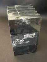 Maxell Professional Industrial T90HG VHS High Grade Quality Videocassette 5-pack