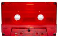 C-20 Red Transparent (Tabs-Out) loaded with Maxell Tape  C-20 Red Transparent (Tabs-Out) loaded with Maxell Tape
