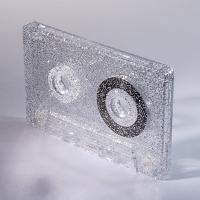 C-63 Silver Glitter Audio Cassettes C-63 Silver Glitter Audio Cassettes
