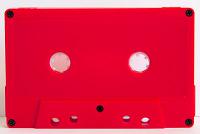 C-30 Windowless Red (Tabs-Out) loaded with HiFi Ferro Tape   C-30 Windowless Red (Tabs-Out) loaded with HiFi Ferro Tape