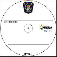 100 personalised blank DVD-Rs, inkjet printed