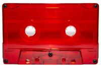 C-42 Red transparent screw GRUNGY (Tabs-Out) loaded with fox Tape 