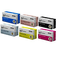 EPSON 6 INK CARTRIDGE SET FOR DISCPRODUCER PP-100 EPSON 6 INK CARTRIDGE SET FOR DISCPRODUCER PP-100