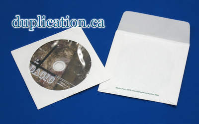 recycled paper sleeves for CD and DVD
