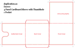 3 and 4 Panel Wallet Templates from duplication.ca - Analogue Media Tech
