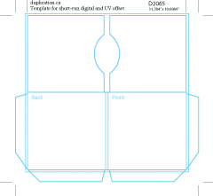 3 and 4 Panel Wallet Templates from duplication.ca - Analogue Media Tech