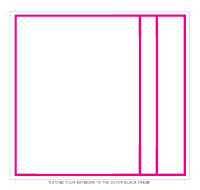 j card inside template for double side by side norelco cassette case