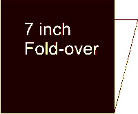 vinyl 7 inch sleeve foldover
